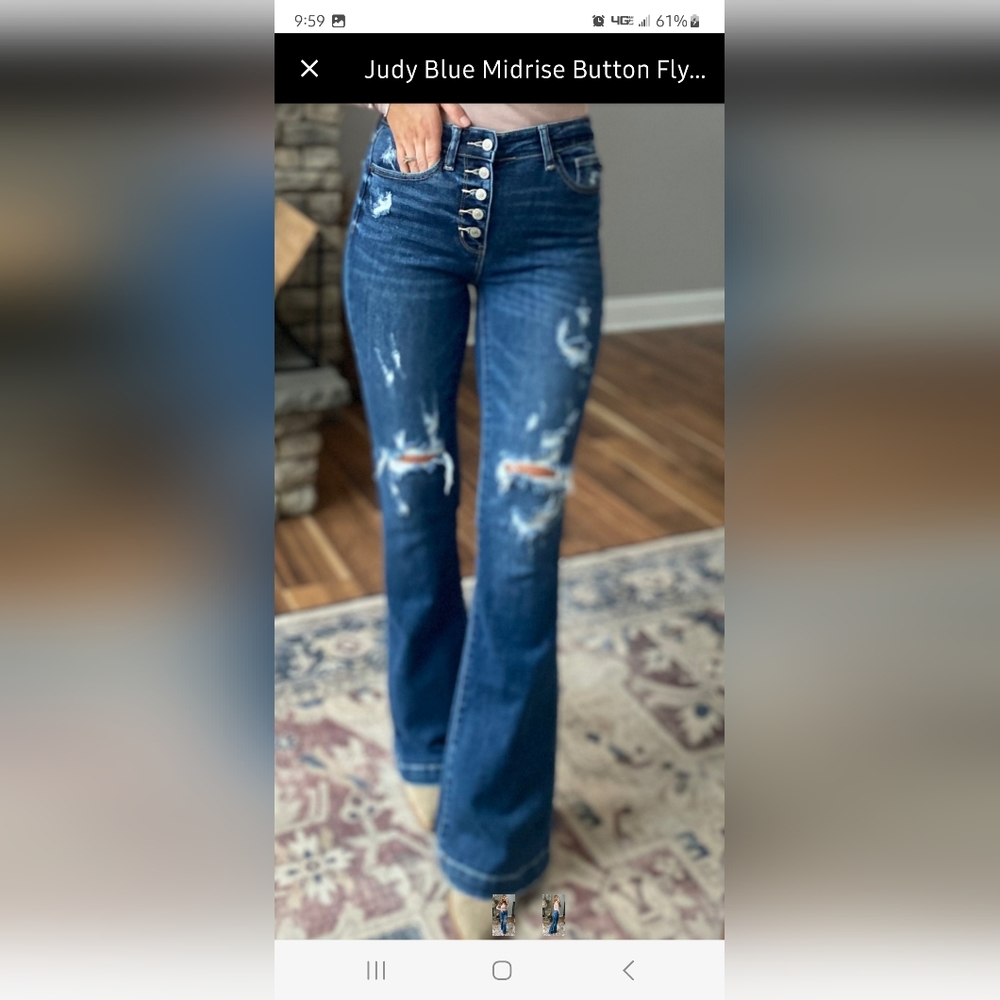 Judy Blue Flare Midrise Jeans